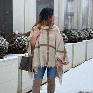 Mock Neck Poncho